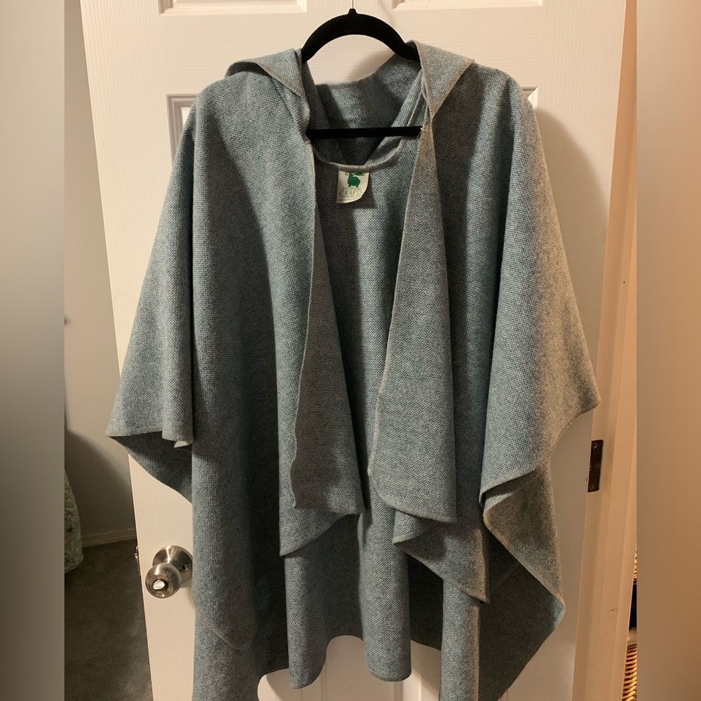 Irish Wool Hooded Cape- Ring Of Kerry - Unisex - Ireland -Beautiful See Details